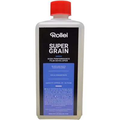 Développeur Rollei Supergrain - Noir et blanc - 500ML Développeur Rollei Supergrain - Noir et blanc - 500ML