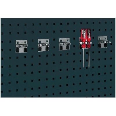 Bott Doppelte Werkzeugklemme 60 x 60 x 2 x 13 mm - Werkzeugwand Bott Doppelte Werkzeugklemme 60 x 60 x 2 x 13 mm - Werkzeugwand