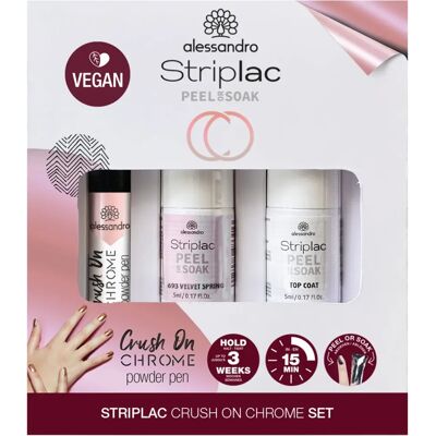 alessandro Crush On Chrome Set - Ongles métalliques en 15 min alessandro Crush On Chrome Set - Ongles métalliques en 15 min
