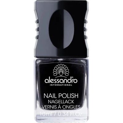 Smalto unghie Alessandro Midnight Black - Durevole, Asciugatura rapida - Smalto Smalto unghie Alessandro Midnight Black - Durevole, Asciugatura rapida - Smalto