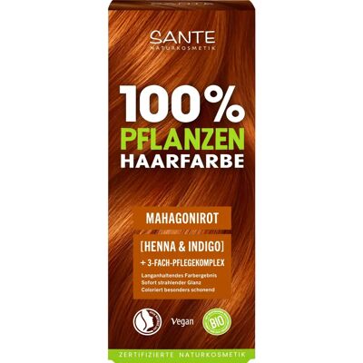 Sante Mahagoni Pflanzenfarbstoffpulver - Haarfarbe & Pflege Sante Mahagoni Pflanzenfarbstoffpulver - Haarfarbe & Pflege