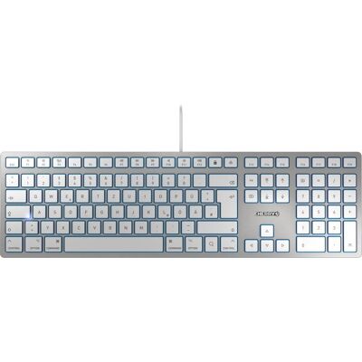 Cherry KC 6000 Slim dla Mac USB QWERTZ Srebrna Klawiatura Cherry KC 6000 Slim dla Mac USB QWERTZ Srebrna Klawiatura