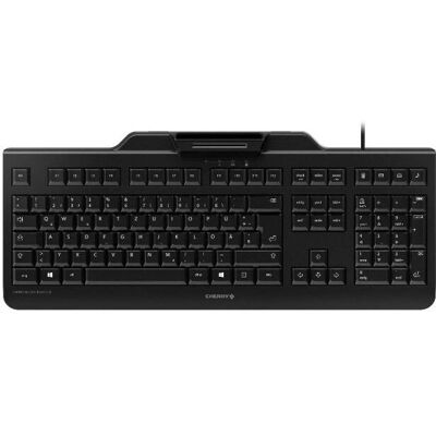 Cherry Ergonomische Tastatur mit Smart Card Leser - Büro USB Schwarz Cherry Ergonomische Tastatur mit Smart Card Leser - Büro USB Schwarz