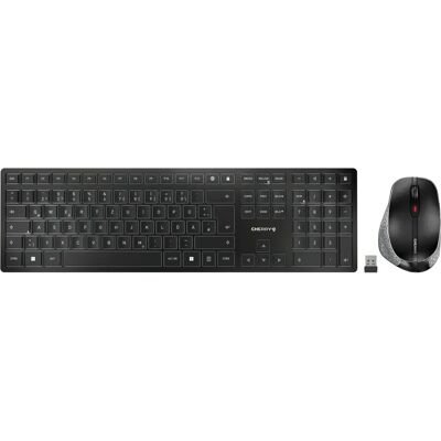 Cherry DW 9500 SLIM - Kabelloses Tastatur & Maus-Set - Deutsch - Schwarz, Grau Cherry DW 9500 SLIM - Kabelloses Tastatur & Maus-Set - Deutsch - Schwarz, Grau