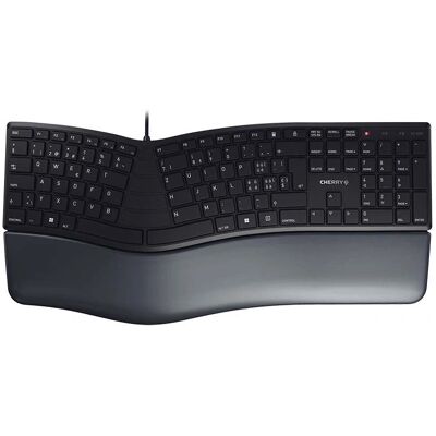 Clavier Cherry KC 4500 ERGO - Ergonomique Suisse Noir USB Clavier Cherry KC 4500 ERGO - Ergonomique Suisse Noir USB