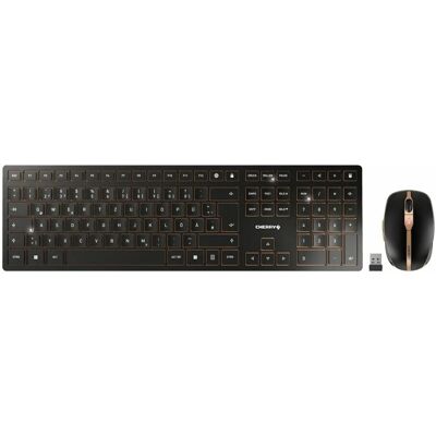 Zestaw klawiatura i mysz Cherry JD-9100IT-2 - Bezprzewodowy & Bluetooth - Czarny Zestaw klawiatura i mysz Cherry JD-9100IT-2 - Bezprzewodowy & Bluetooth - Czarny