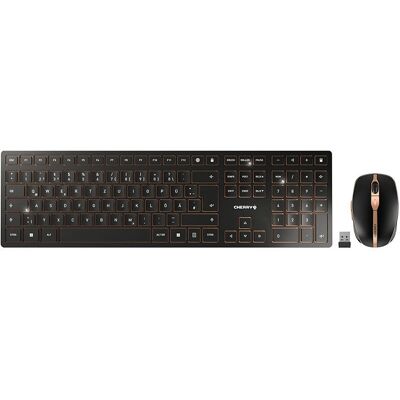Teclado y ratón Cherry DW 9100 SLIM - Inalámbrico & Bluetooth - Negro - QWERTZ Alemán Teclado y ratón Cherry DW 9100 SLIM - Inalámbrico & Bluetooth - Negro - QWERTZ Alemán