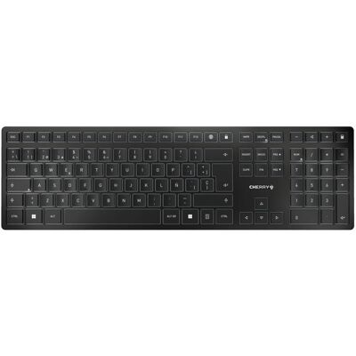 Cherry KW 9100 SLIM Draadloos Bluetooth Toetsenbord Zwart Spaans - Toetsenbord Cherry KW 9100 SLIM Draadloos Bluetooth Toetsenbord Zwart Spaans - Toetsenbord