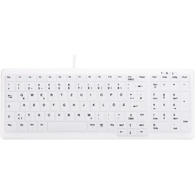 Clavier Médical Blanc CHERRY AK-C7000 - USB QWERTZ Compact - Publicité Clavier Médical Blanc CHERRY AK-C7000 - USB QWERTZ Compact - Publicité