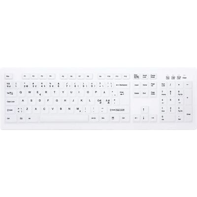 Cherry AK-C8100F-FU1-W/NOR - Trådløst RF Norsk hvidt tastatur Cherry AK-C8100F-FU1-W/NOR - Trådløst RF Norsk hvidt tastatur