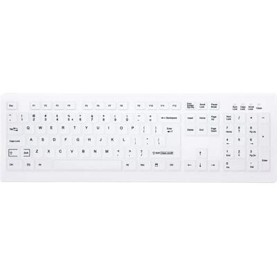 Cherry AK-C8100F-FU1-W/US - Kabellose Medizinische Tastatur - Weiß Cherry AK-C8100F-FU1-W/US - Kabellose Medizinische Tastatur - Weiß