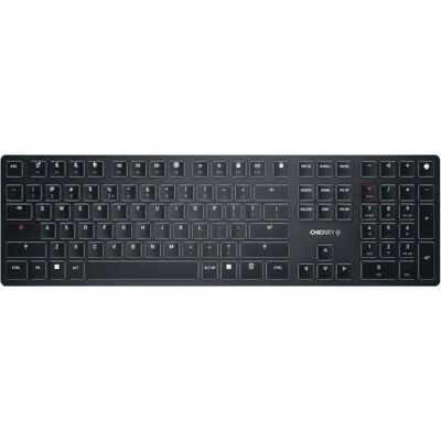 Clavier ULP Cherry - Sans fil Bluetooth US International - Noir - Publicité Clavier ULP Cherry - Sans fil Bluetooth US International - Noir - Publicité