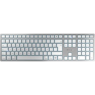 Cherry KW 9100 SLIM - Clavier sans fil pour Mac - Argent AZERTY français Cherry KW 9100 SLIM - Clavier sans fil pour Mac - Argent AZERTY français