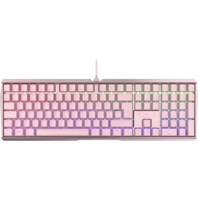 Clavier Gaming Cherry 3.0S Rose - RGB, Mécanique, Allemand - Publicité Clavier Gaming Cherry 3.0S Rose - RGB, Mécanique, Allemand - Publicité