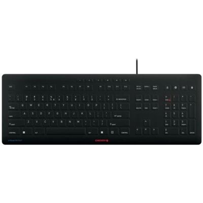 CHERRY JK-8502EU-2 Tastatur - Hygienische Waschbare Membran - USB QWERTY Schwarz CHERRY JK-8502EU-2 Tastatur - Hygienische Waschbare Membran - USB QWERTY Schwarz