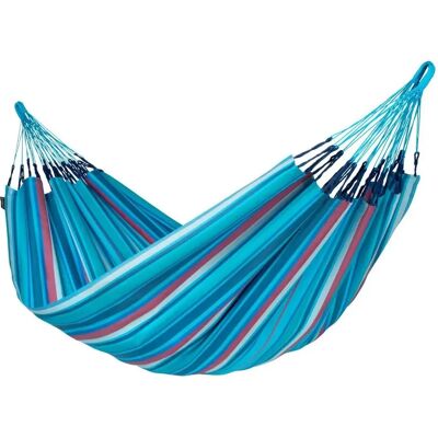 Dvojitá houpačka La Siesta Wave - Odolná bavlna - 160x350cm Dvojitá houpačka La Siesta Wave - Odolná bavlna - 160x350cm