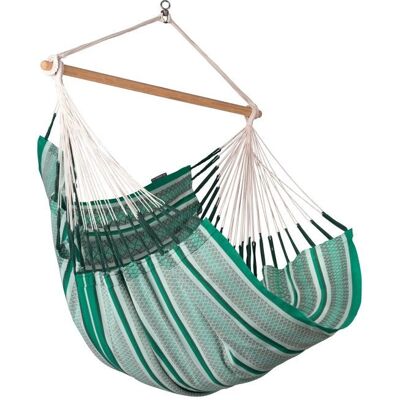 LA SIESTA Habana Agave Chaise Hamac en Coton Bio - 180x115cm - Publicité LA SIESTA Habana Agave Chaise Hamac en Coton Bio - 180x115cm - Publicité