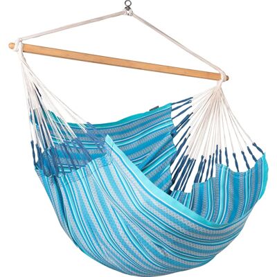 La Siesta Habana Azure - Silla colgante orgánica king size La Siesta Habana Azure - Silla colgante orgánica king size