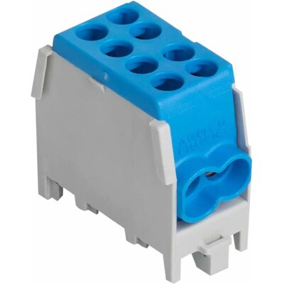 Pollmann Modelo HLAK25-1/2M2 - Terminal azul, 1 pólo, trilho DIN Pollmann Modelo HLAK25-1/2M2 - Terminal azul, 1 pólo, trilho DIN
