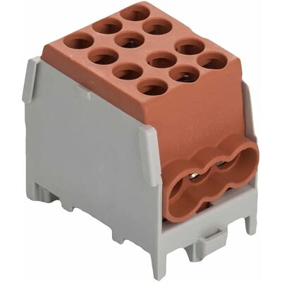 Pollmann 2080171 - Braun, 1/4 M2, Abzweigklemme - Elektrischer Klemmenblock Pollmann 2080171 - Braun, 1/4 M2, Abzweigklemme - Elektrischer Klemmenblock