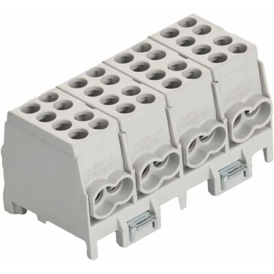 Pollmann H-LK 25-4/8gr-S Bloquinho de distribuição cinza - Bloco de distribuição Pollmann H-LK 25-4/8gr-S Bloquinho de distribuição cinza - Bloco de distribuição