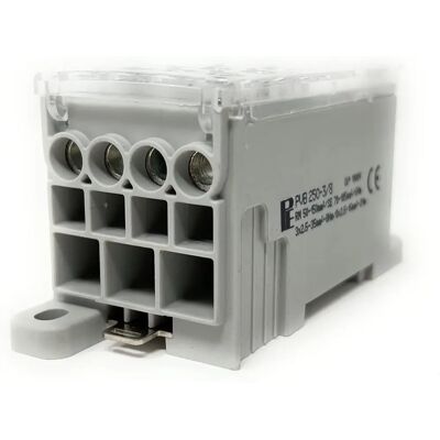 Pollmann PVB-250-3/8 - Phasenverteiler, 1x35-120/3x2,5-35/8x16 - 12 Anschlüsse Pollmann PVB-250-3/8 - Phasenverteiler, 1x35-120/3x2,5-35/8x16 - 12 Anschlüsse