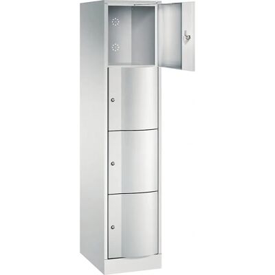 C+P Stahl-Schrankschrank - 4 Fächer - Hellgrau - Schrank C+P Stahl-Schrankschrank - 4 Fächer - Hellgrau - Schrank