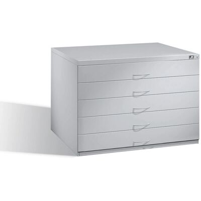 Archivo C+P gris luminoso, DIN A1, 5 cajones - Armario de almacenamiento Archivo C+P gris luminoso, DIN A1, 5 cajones - Armario de almacenamiento