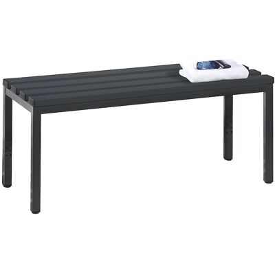C+P Basic Umkleidebank - Kunststoff, 1000mm, Schwarz-Grau C+P Basic Umkleidebank - Kunststoff, 1000mm, Schwarz-Grau