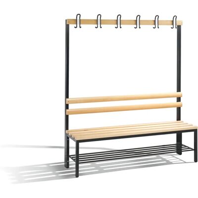 C+P Basic Garderobenbank mit Haken und Schuhrost - Stauraum Möbel C+P Basic Garderobenbank mit Haken und Schuhrost - Stauraum Möbel