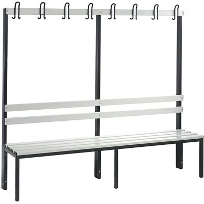 C+P Basic Garderobenbank - Einseitig, Kunststoff, 1960mm - Kleiderständer C+P Basic Garderobenbank - Einseitig, Kunststoff, 1960mm - Kleiderständer