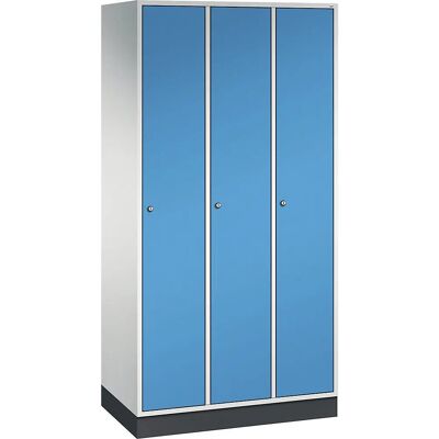 C+P Stahl-Garderobenschrank Intro 920mm 3 Module Hellblau - Kleiderschrank C+P Stahl-Garderobenschrank Intro 920mm 3 Module Hellblau - Kleiderschrank