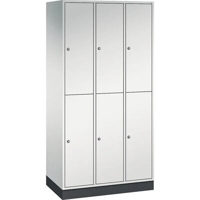 C+P Intro Zweistöckiger Stahlkleiderschrank - 6 Fächer C+P Intro Zweistöckiger Stahlkleiderschrank - 6 Fächer