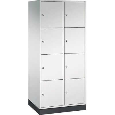 Armoire en acier C+P avec compartiments verrouillables - 8 sections, gris clair - Publicité Armoire en acier C+P avec compartiments verrouillables - 8 sections, gris clair - Publicité