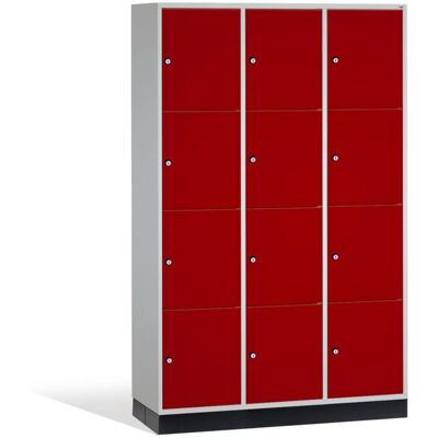 Armoire en acier verrouillable C+P - 12 sections - Publicité Armoire en acier verrouillable C+P - 12 sections - Publicité