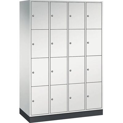 Armoire en acier INTRO avec compartiments verrouillables - Gris clair, 16 étagères - Publicité Armoire en acier INTRO avec compartiments verrouillables - Gris clair, 16 étagères - Publicité