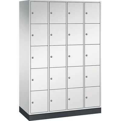 Armoire en acier gris clair avec compartiments verrouillables - Rangement - Publicité Armoire en acier gris clair avec compartiments verrouillables - Rangement - Publicité