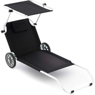 Garthen - Tengerparti napozóágy - 150x60x90 cm - Sun Lounger Garthen - Tengerparti napozóágy - 150x60x90 cm - Sun Lounger
