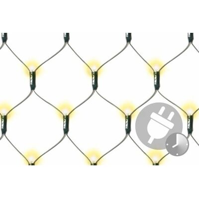 NEXOS - Svetelná sieť 128 LED - Melegfehér - 3x3 m - Kültéri LED-szalag hálózat NEXOS - Svetelná sieť 128 LED - Melegfehér - 3x3 m - Kültéri LED-szalag hálózat