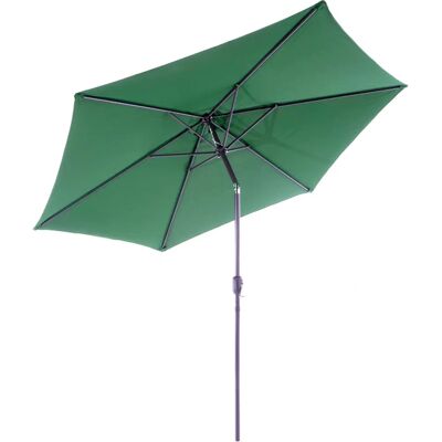 Zöld Parasol Garthen - Átmérő 290cm - Állítható döntés - Acél rúd - 7kg Zöld Parasol Garthen - Átmérő 290cm - Állítható döntés - Acél rúd - 7kg