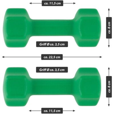 MAXXIVA Állítható kézi súlyzók - 4kg Neoprénbevonattal - Fitneszgép MAXXIVA Állítható kézi súlyzók - 4kg Neoprénbevonattal - Fitneszgép