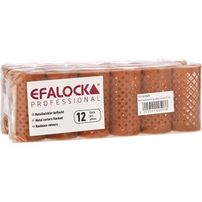 Efalock Professional Hair Rollers - 12 pcs, 32mm Ocker - Hair Styling Equipment Efalock Professional Hair Rollers - 12 pcs, 32mm Ocker - Hair Styling Equipment