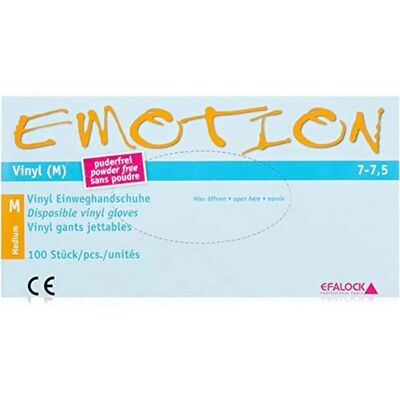Efalock M Vinyl Gloves - Sterile, Stretchy, Tight Fit Efalock M Vinyl Gloves - Sterile, Stretchy, Tight Fit