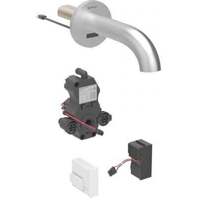 Robinet cu senzor Geberit Piave - 220mm, oțel inoxidabil/periat Robinet cu senzor Geberit Piave - 220mm, oțel inoxidabil/periat