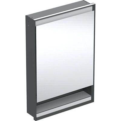 Geberit Schwarz Matt / Aluminium 60x90cm LED Spiegel Schrank mit ComfortLight - Medizin Schrank Geberit Schwarz Matt / Aluminium 60x90cm LED Spiegel Schrank mit ComfortLight - Medizin Schrank