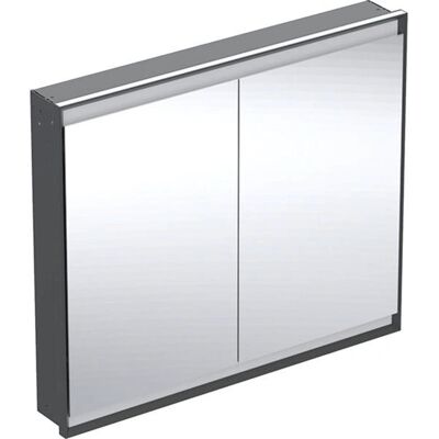 Geberit Badezimmerschrank mit ComfortLight, 2 Türen, IP44, Aluminium Geberit Badezimmerschrank mit ComfortLight, 2 Türen, IP44, Aluminium