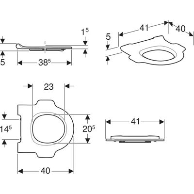 GEBERIT Bambini WC-Sitzring - Unterstützung, Leicht zu Reinigen GEBERIT Bambini WC-Sitzring - Unterstützung, Leicht zu Reinigen