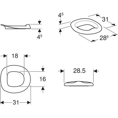 GEBERIT Bambini WC-Sitzring - Kleinkinder, kein Soft-Close GEBERIT Bambini WC-Sitzring - Kleinkinder, kein Soft-Close