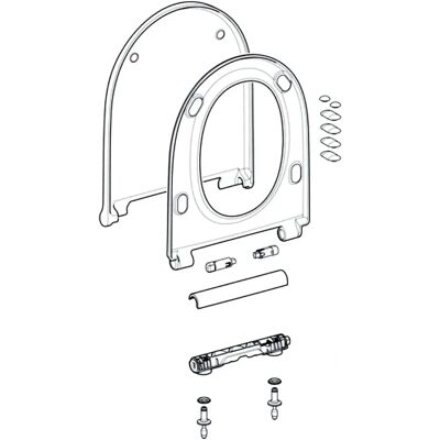 Asiento de inodoro Geberit Blanco con cierre suave - WC-Sitz Asiento de inodoro Geberit Blanco con cierre suave - WC-Sitz