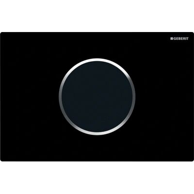 Contrôle de chasse d'eau électrique Geberit Sigma10 - Sans contact - Noir - Publicité Contrôle de chasse d'eau électrique Geberit Sigma10 - Sans contact - Noir - Publicité